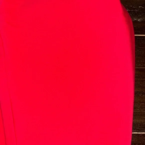 Express Vibrant Red Straight Leg Pants Sz 2 - Picture 6 of 10